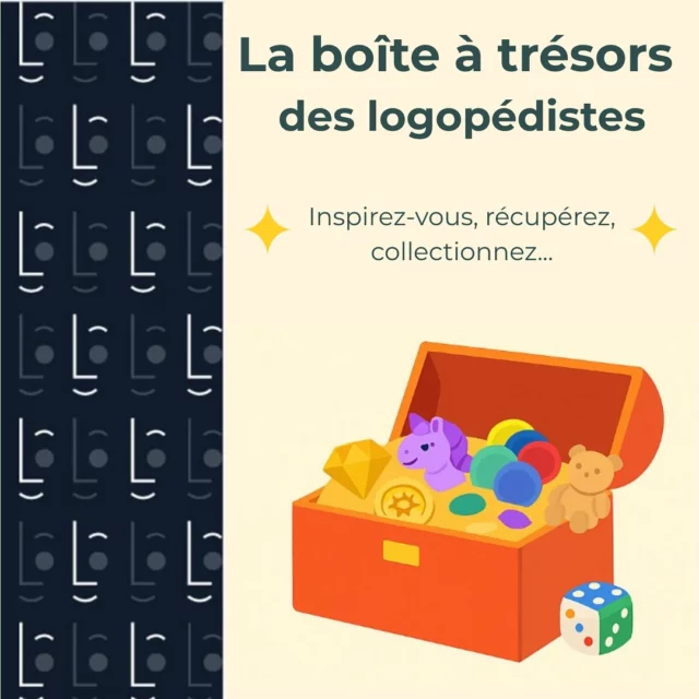 Boîte à trésors… ou boîte à outils magiques?
Pendant les vacances, ouvrez l’œil ! Chaque petit objet, trouvé sur un marché, dans un tiroir ou sur la plage, peut devenir un allié précieux en seance.
Pions rigolos, mini gommes,  dés à 12 faces, jetons de couleurs…
Ces « petits riens » sont en fait de vrais supports pour capter l’attention et créer du lien. Et bientôt… on vous dira pourquoi ils fonctionnent si bien 👀 #Logopédie #Orthophonie #MatérielOrthophonie #OutilsOrthophonie #PetitsObjetsGrandPouvoir